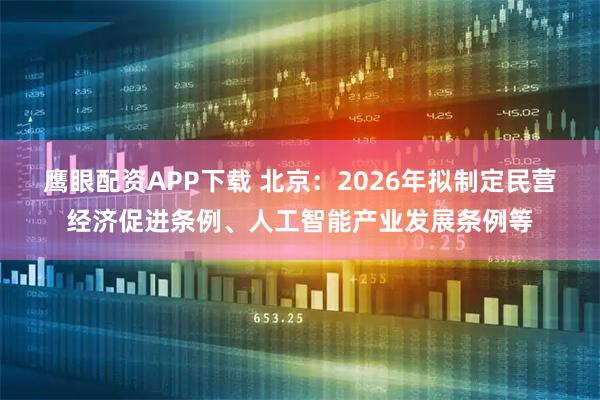 鹰眼配资APP下载 北京：2026年拟制定民营经济促进条例、人工智能产业发展条例等