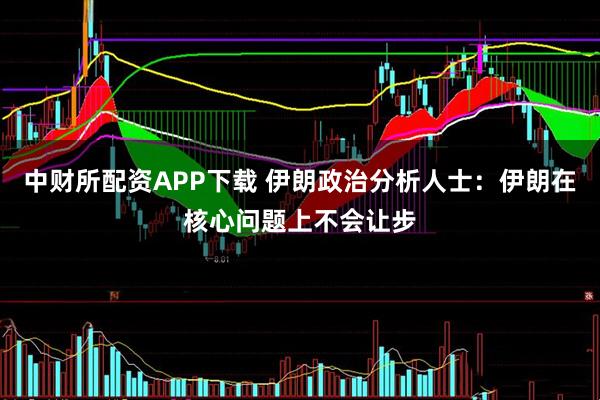 中财所配资APP下载 伊朗政治分析人士：伊朗在核心问题上不会让步